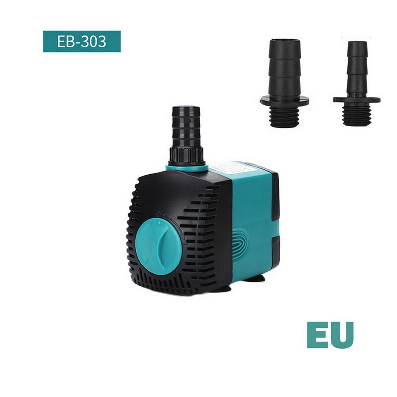 3/6/10/15/25W/35W Ultra-Quiet Submersible Water Fountain Pump Filter Fish Pond Aquarium Statuary Hydroponics Tank Fountain Tool: EB-303 10W