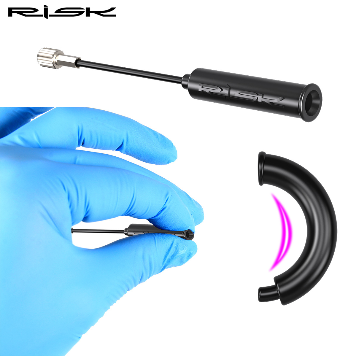 RISK Bike Internal Cable Routing Kit Tool Quick Traction Guide Magnet for Bicycle Frames Shift Brake Inner Cable Hydraulic Hose
