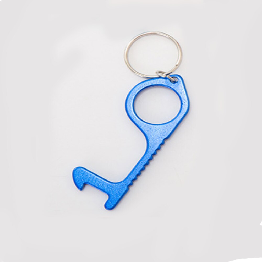 Ouvre-porte Anti-contact alliage Anti-bactérien Protection Anti-contact Isolation clé artefact crochet de porte ouvre-porte avec bouteille Op: 7