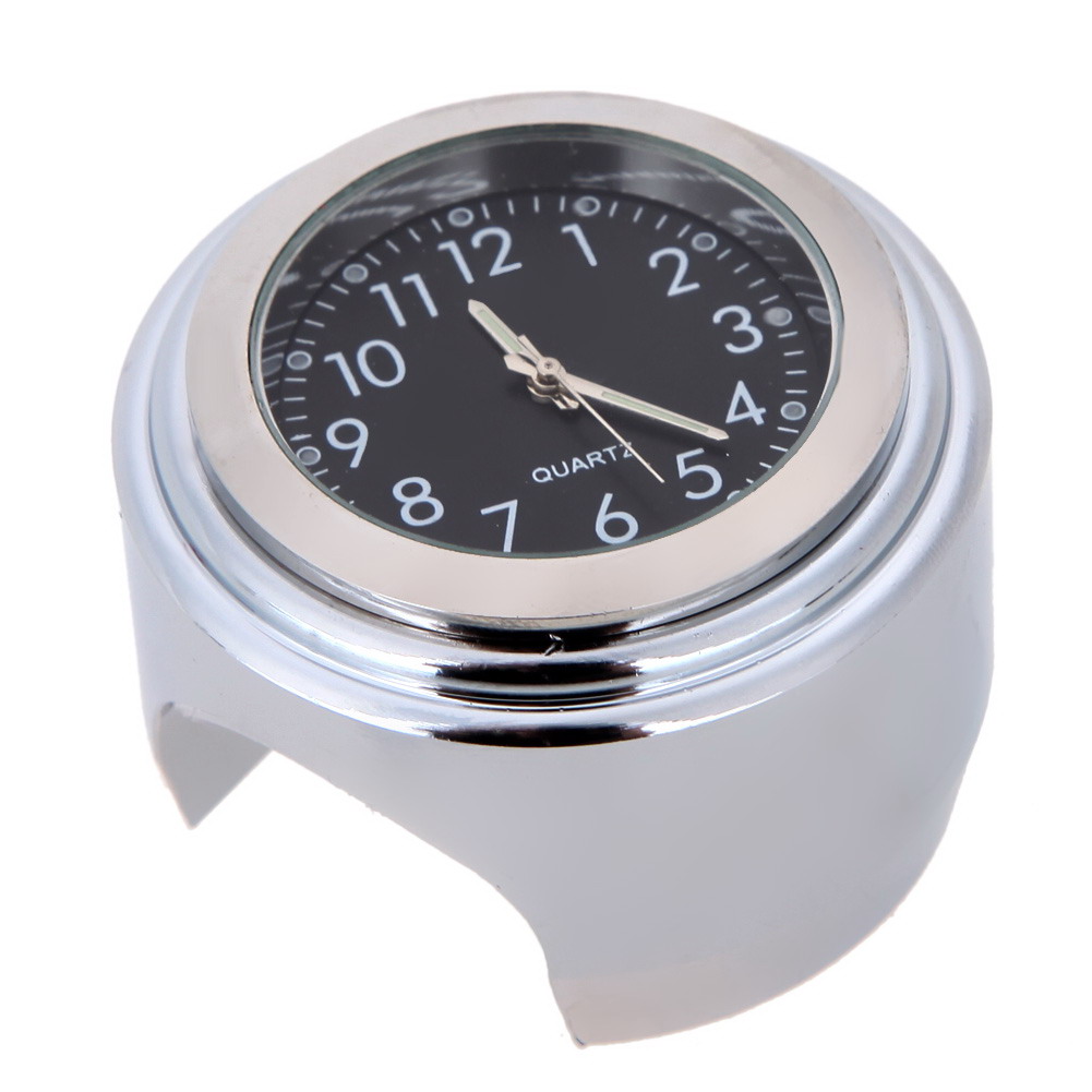 Leuchtende motorrad uhren für motorrad Rolle Motor- atv wasserdichte fahrrad lenker halterung uhr Aluminium fahrrad uhr