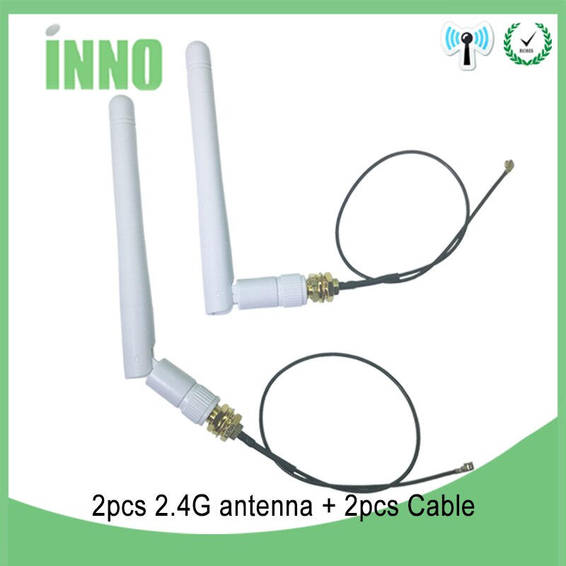 2.4 ghz antena pbx wifi RP-SMA conector macho 3dbi wi fi 2.4 ghz antena 2.4 ghz ipx a RP-SMA macho extensão trança cabo