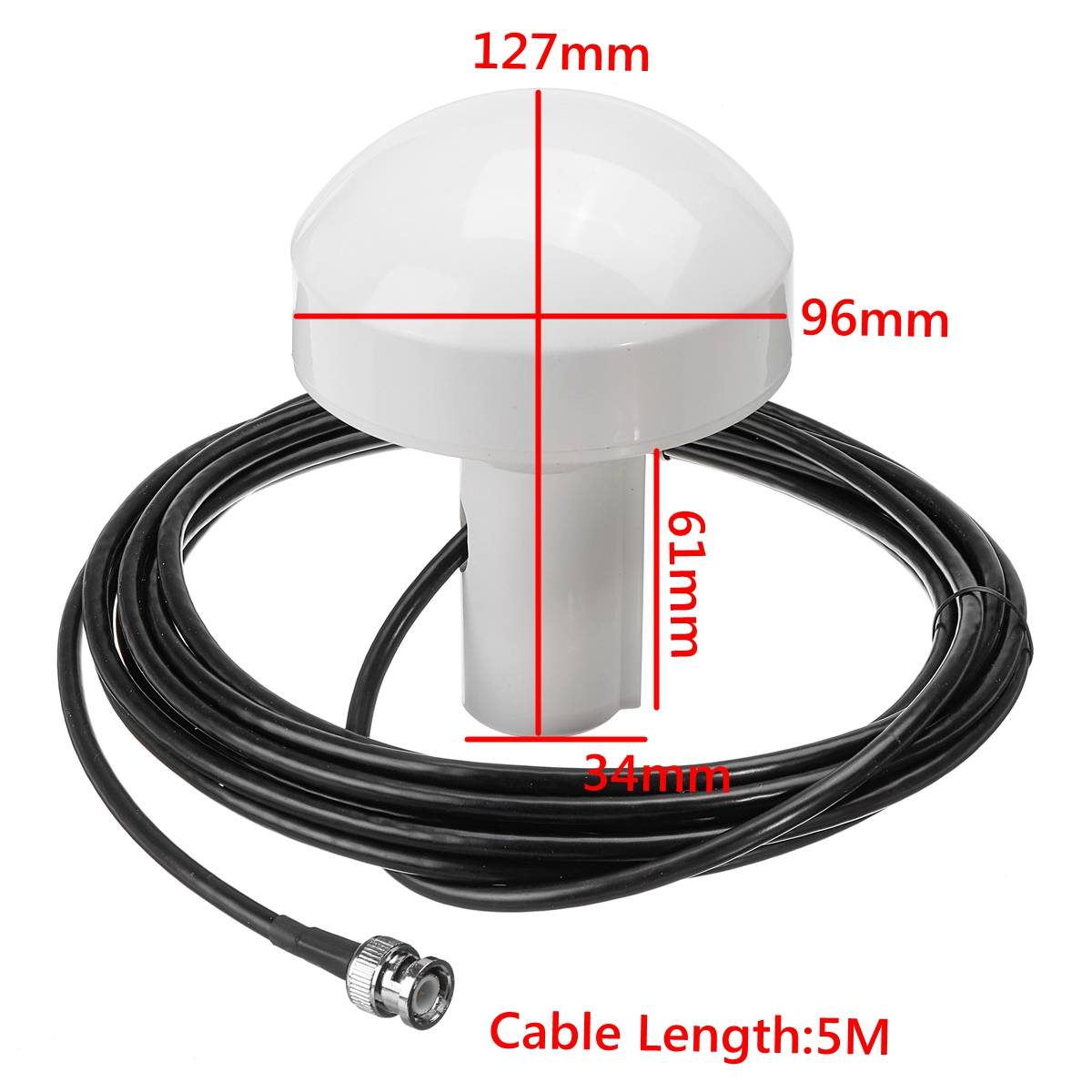 Gps Timing Antenne 1575 +/-5 Mhz Marine Antenne Bnc Male Plug 5 M Kabel Navigatie Antenne Signaal booster 3-5V Xterne Marine Boot
