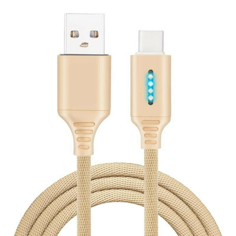 Mobile Phone Data Cable Fast Charge Smart Power-off Protection Mobile Phone Weaving Yarn Android Data Cable Full Automat