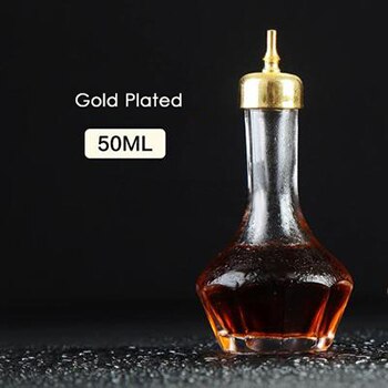 30ML/50ML KLARE GLAS Bitter FLASCHE MIT AUSLAUF & KORK oben: G50