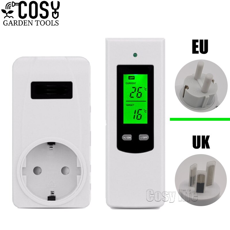 Thermoregulator Wireless Thermostat Heating Panel Remote Controller Heating&amp;Cooling Temperature Sensor Control w/LCD backlight