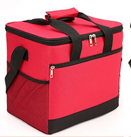 20L Waterdichte Koeltas Picknick Grote Doos Pak Ijs Auto Verse Pakket Isolatie Zak Maaltijd Pakket Geïsoleerde Koeltas TT29: RED