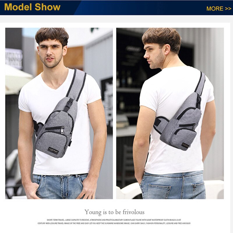 Heren crossbody tassen usd opladen schoudertassen mannen anti-diefstal borsttas school zomer korte reis koerierstas