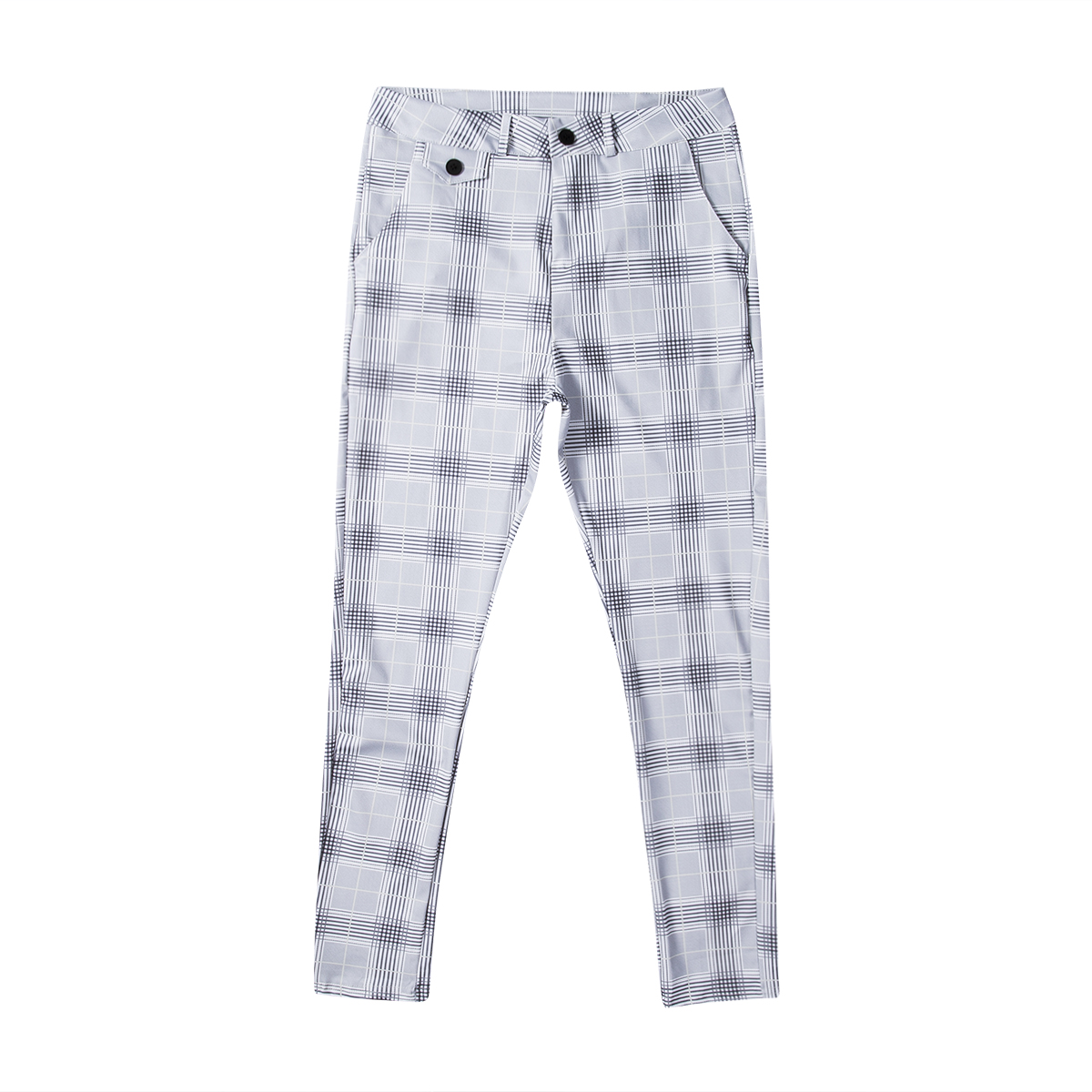 Goocheer 3 Arten Herren Plaid Hosen Männer Straße Hüfte hüpfen Hosen Dünne Chinos Hosen schlank passen lässig Hosen Jogger: A / XL