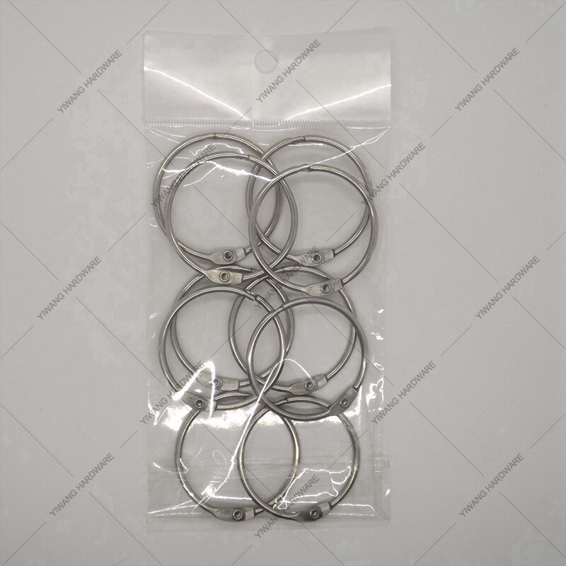 sales goed nikkel plating binding ring 10 stks/pakket sleutelhanger kalender cirkel opknoping ring fabriek