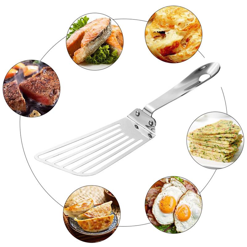 Stainless Steel Cooking Shovel Fried Fish Fried Steak Drain Shovel Kitchen Supplies Cookware Cooking Kitchen Supplies Gadgets