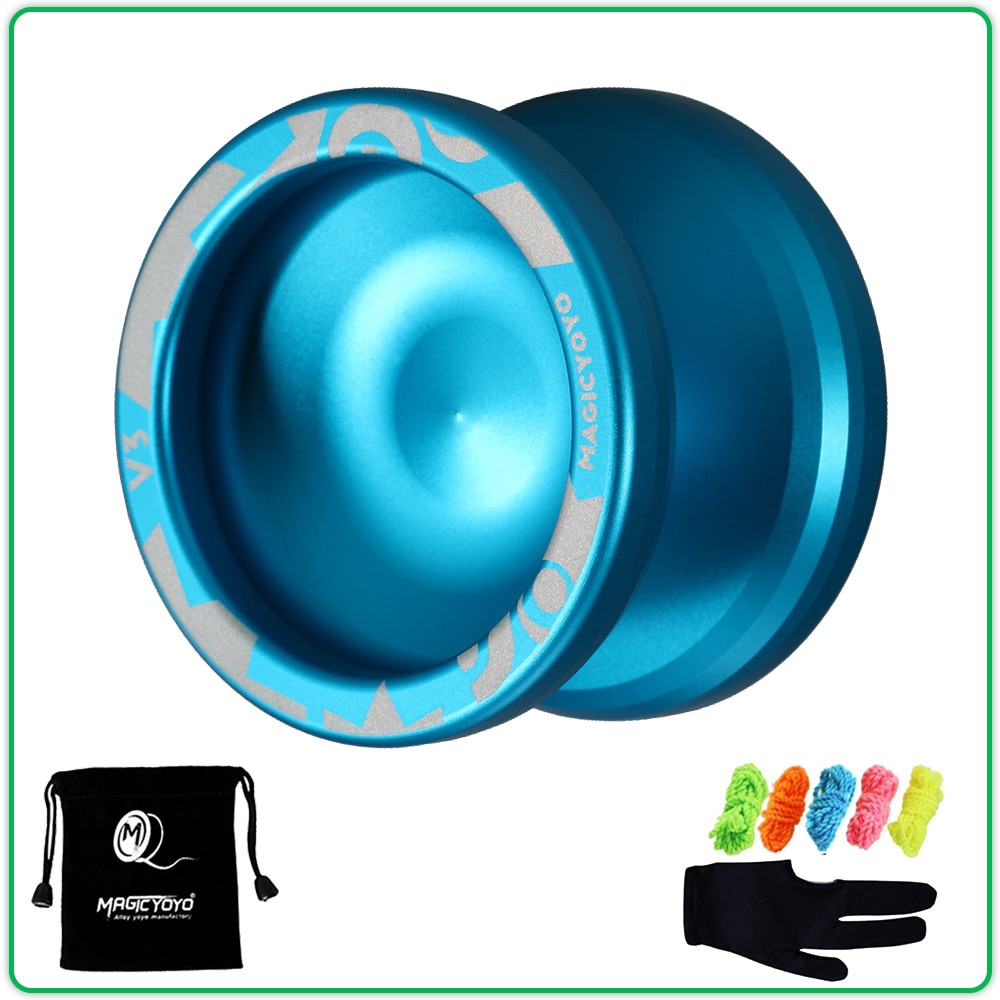 Magic Yoyo V3 tornio CNC yo-yo in lega di alluminio ad alta velocità reattivo con cordino rotante per ragazzi ragazze bambini bambini nero