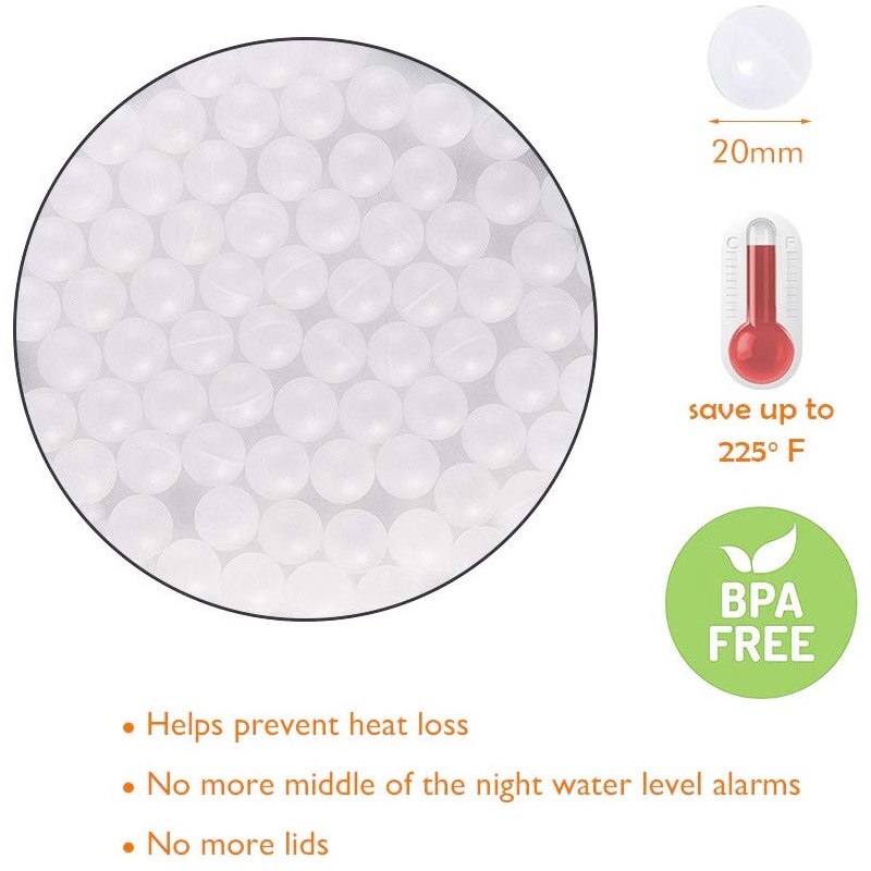 Sous Vide Cooking Balls BPA Free 20mm 200 Balls with Mesh Drying Bag For Immersion Cooker Water Bath Cooking Sous Vide Container