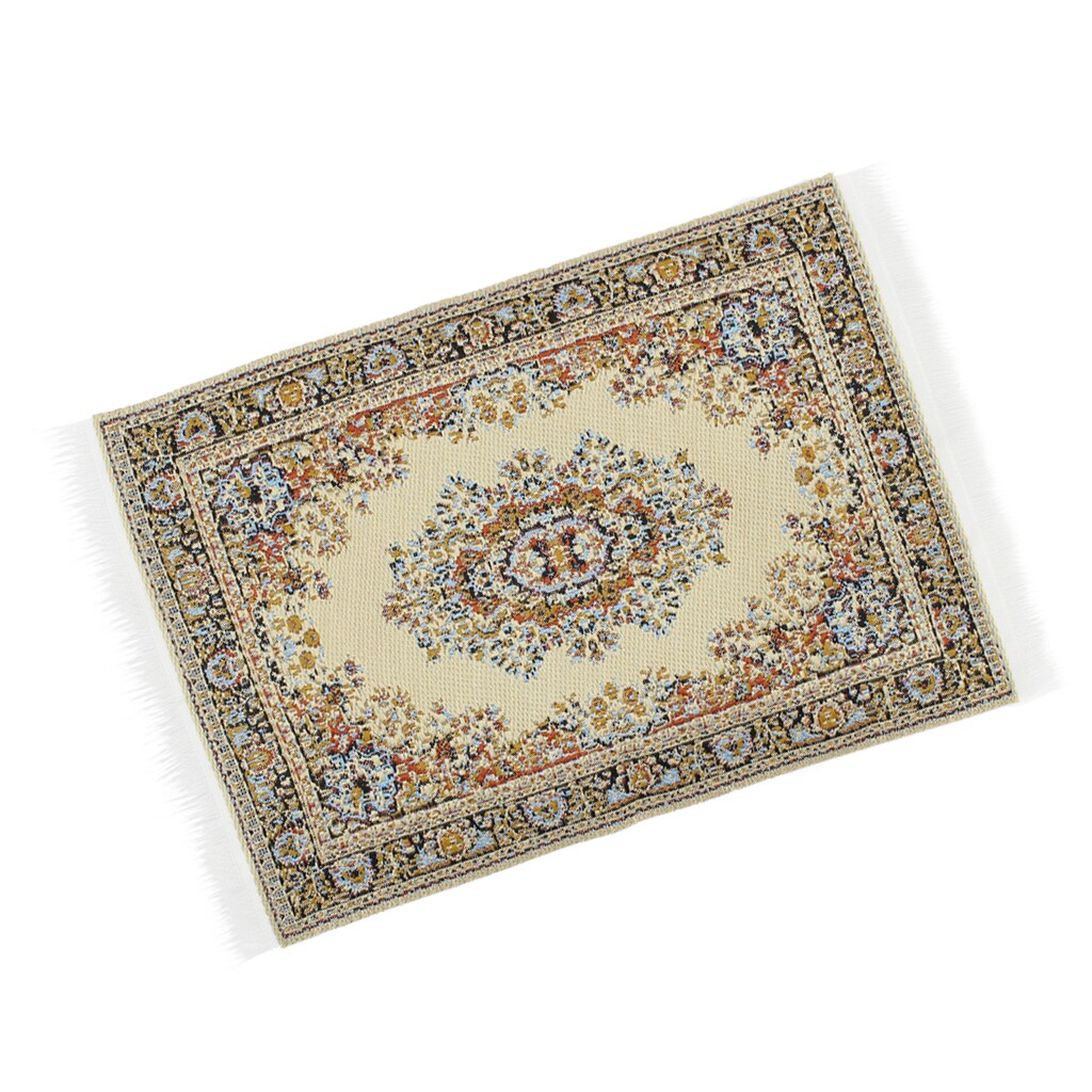 1:12 Bilancia Tessuto Tappetini Pavimento Tappeto Casa di Bambole mini Mobili giocattolo per la casa delle bambole Di Seta Pavimento Rivestimenti Regali di Stile Vintage ▾