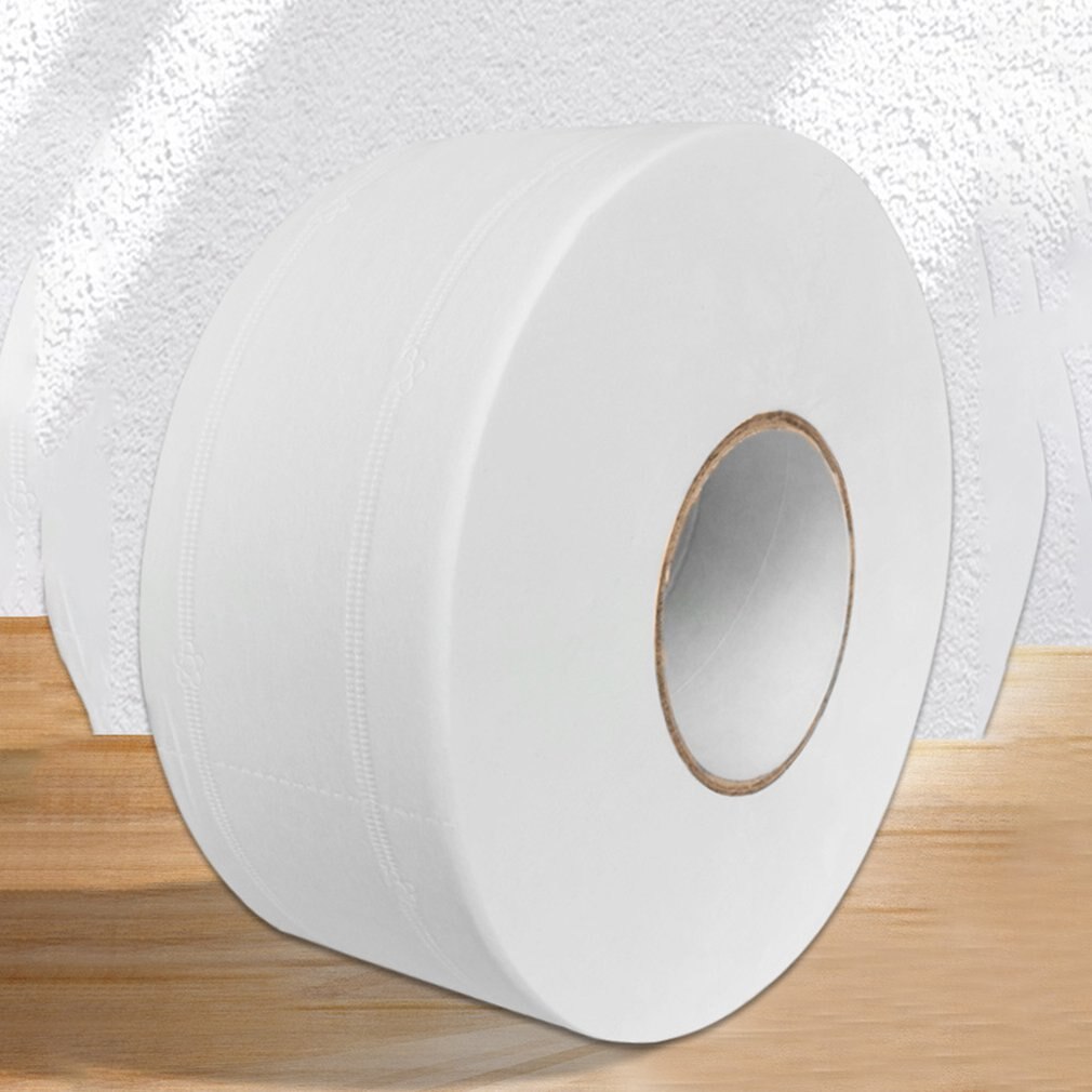 Rouleau Commercial papier grand rouleau papier pâte de bois rouleau papier ménage papier toilette hôtel serviettes en papier hygiénique 1 rouleau