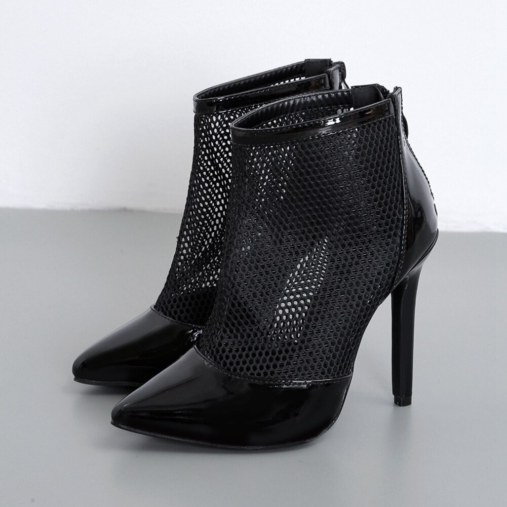Sarairis arrivals mesh schoenen dames pumps puntige neus dunne hoge hakken zwart wit zomer pumps damesschoenen