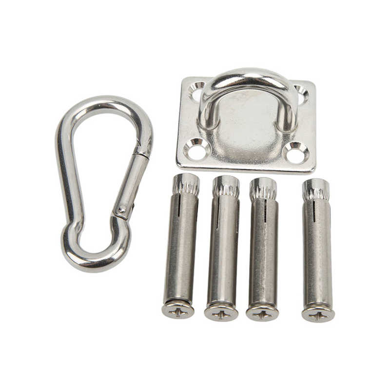 Ceiling Hanging Kit Stainless Steel Ceiling Hanging Kit Unbreakable Convenient Firm Connection Rustproof for Yoga Training for