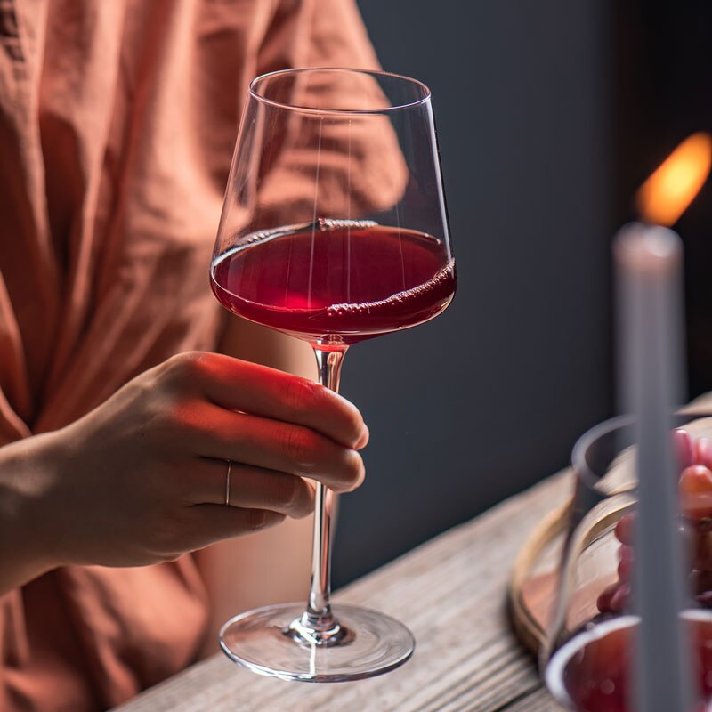 500-650ml Square Ultra-Thin Burgundy Red Wine Glasses Cocktails Stemware Glass Kitchen Family Wine Drinking Goblet