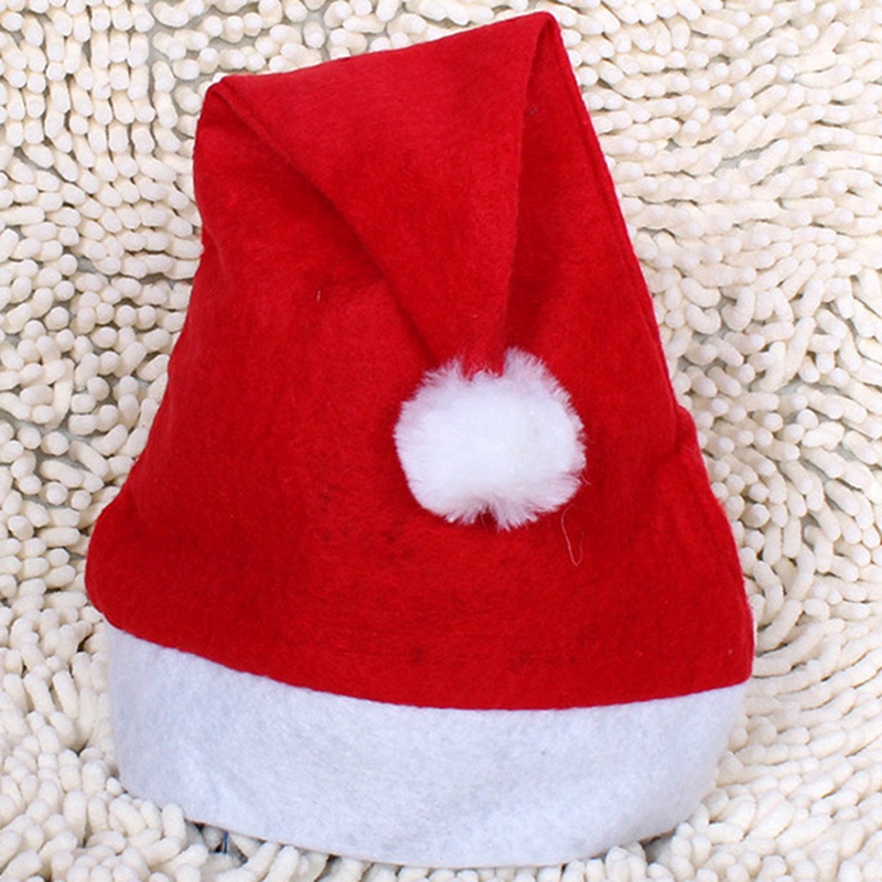 20 Pack Bulk Christmas Santa Hats For Adults, Classic Red Xmas Hats For Party Costume