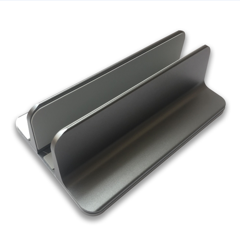 Alumiiniseoksesta säädettävä kannettavan tietokoneen teline tabletti kirja muistikirjateline seisomapöytä macbook pro air dellin kannettavan tietokoneen tarvikkeet: Harmaa