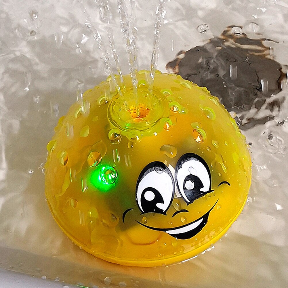 Baby Bath Toy Lovely LED Flashing Musical Ball Water Squirting Sprinkler Baby Bath Shower Toy for Children Swimming Party