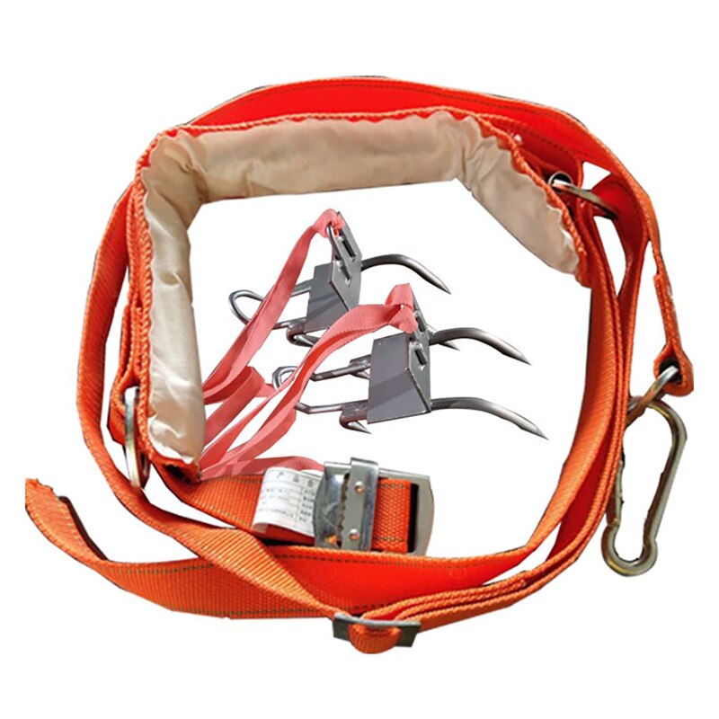 Pole Climbing Spikes Tree Climbing Spikes with Harness Belt Tree Climbing Tool for Climbing Trees Outdoor Sports: Default Title