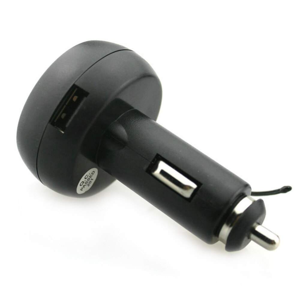 3in1 Car Phone Charger Digital Voltmeter Thermometer 12/24V USB Car Charger