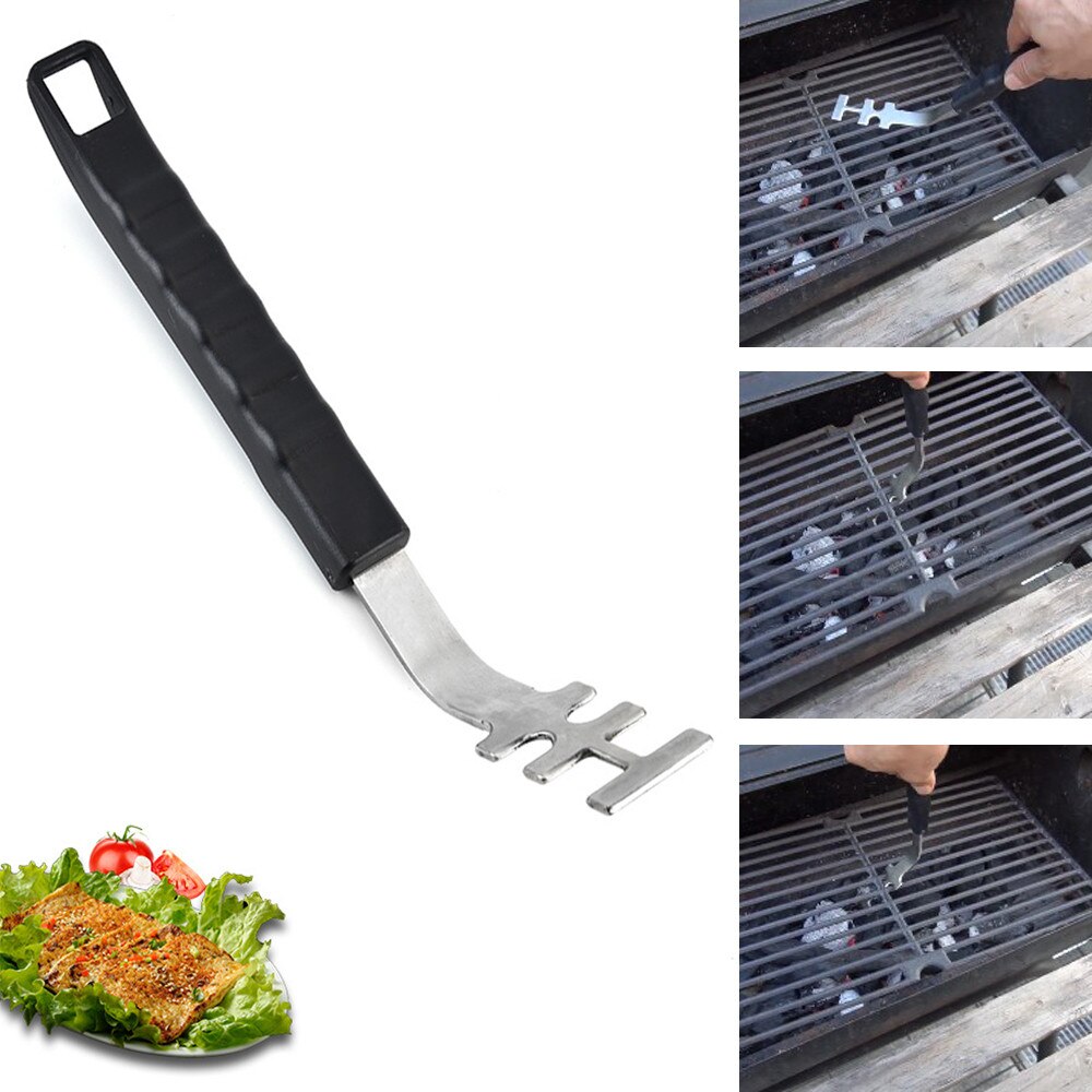 1pc Heat-resistant Grill Grate Lifter Anti-scald Cooking Grate Lifter Tool Bbq Grill Tools Accessories For Camping