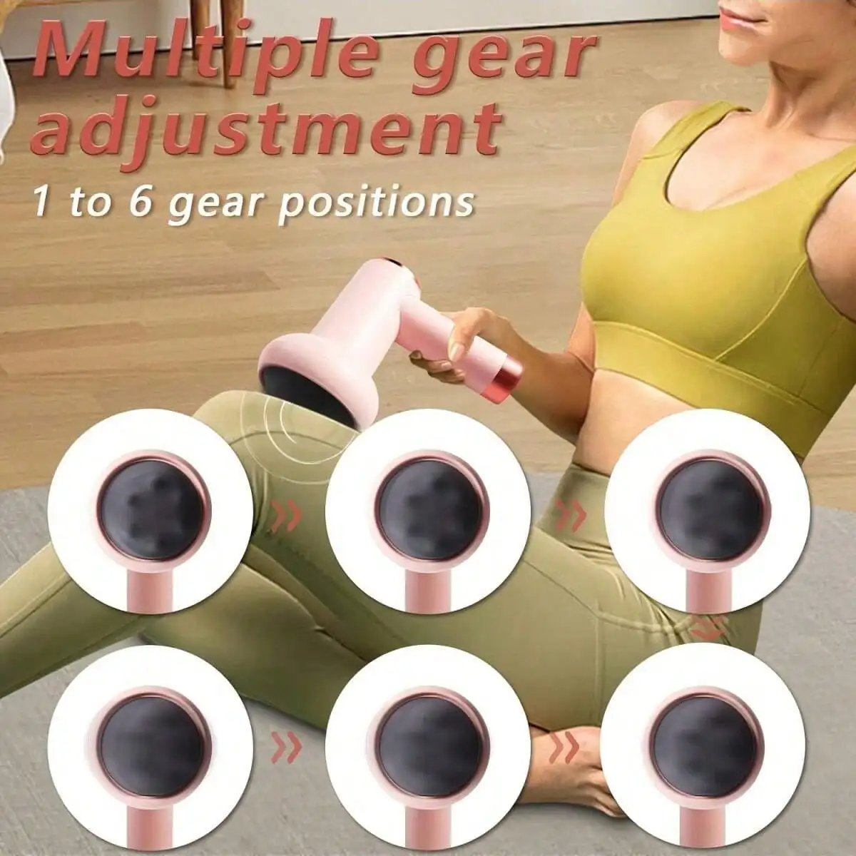 Masajeador corporal eléctrico, masajeador de cintura, abdominal portátil multifuncional para deportes/gimnasio y hogar, equipo de belleza corporal de mano