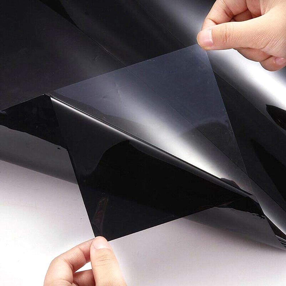 Nuovo 300cm x 50cm pellicole per vetri per auto nere pellicola per tinta pellicola per auto pellicola per vetri per vetri per auto pellicola per adesivi per protezione solare UV per l'proprietà