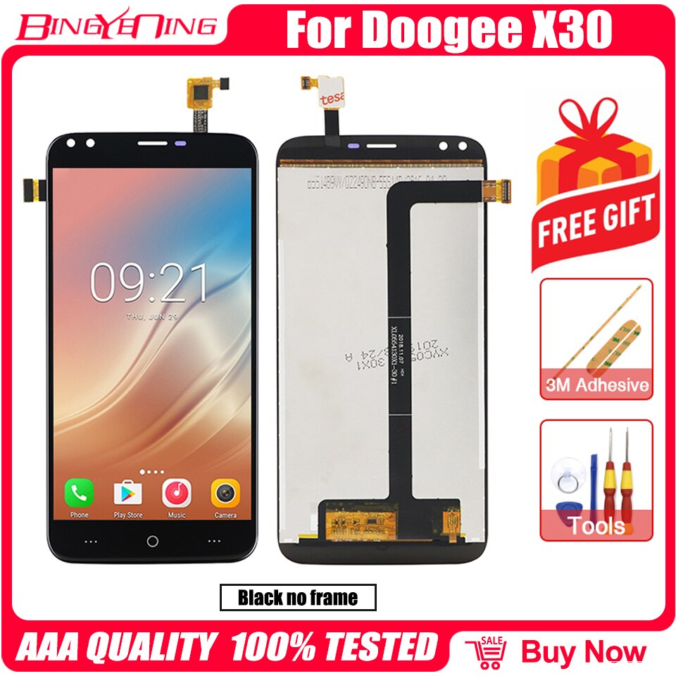 100% Original For DOOGEE X30/X60/X60L/X70/X95 Screen Assembly + Frame Repair Replacement Accessories