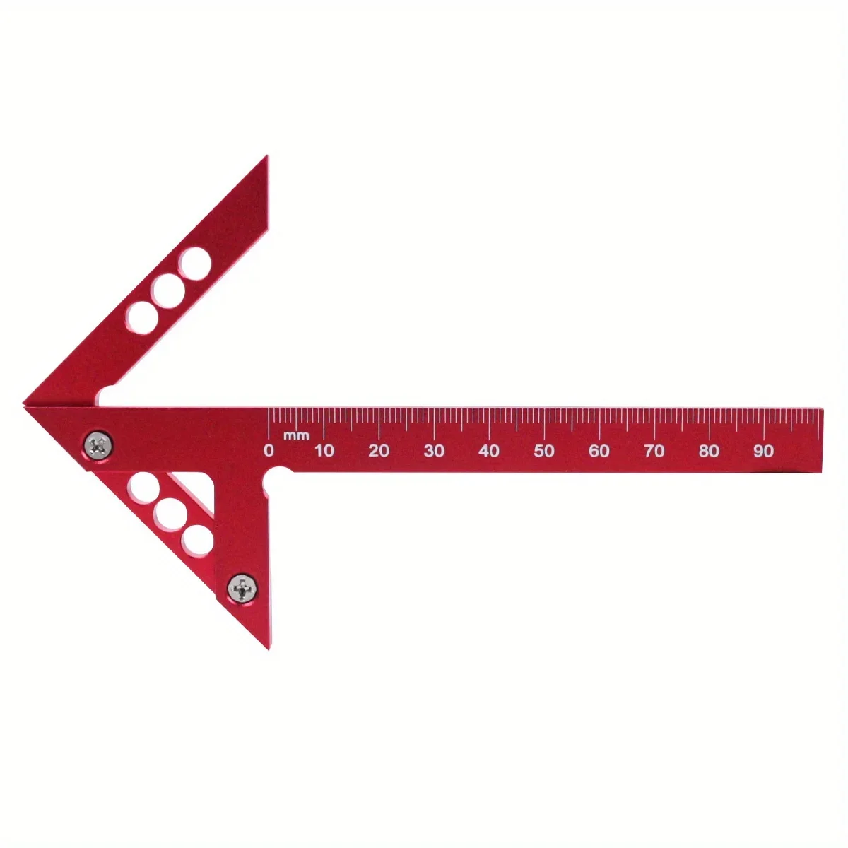 Woodworking Circle Center Scribe 45/90° Center Measuring Tool Line Gauges Aluminum Center Scribe Carpenter Ruler Measuring Tool: Default Title