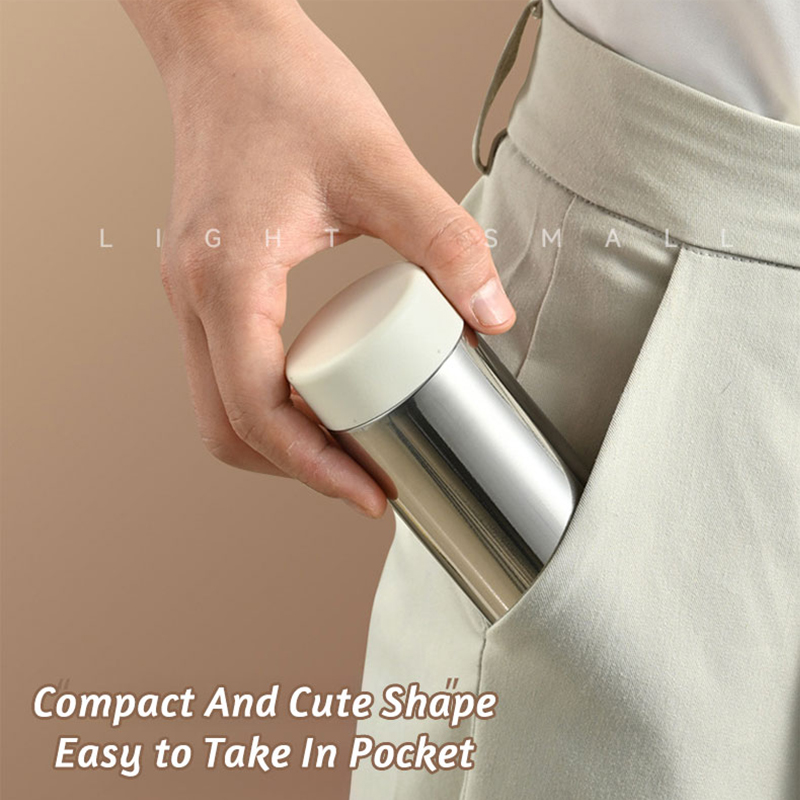 Vaso de aislamiento térmico al vacío portátil de acero inoxidable 316 grueso de pequeña capacidad de 120/150/180ml, termo, taza de bolsillo