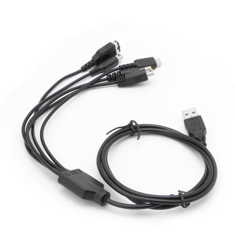 5 i 1 usb ladekabel lader til nintendo gba sp til wii  u 3ds ndsl xl dsi psp