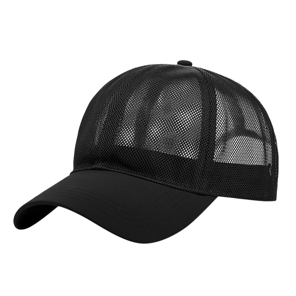 Sommer männer frauen paar modelle volle netto einfarbig Hütte kappe ente zunge eimer кепка панама кепка мужская unisex: BK