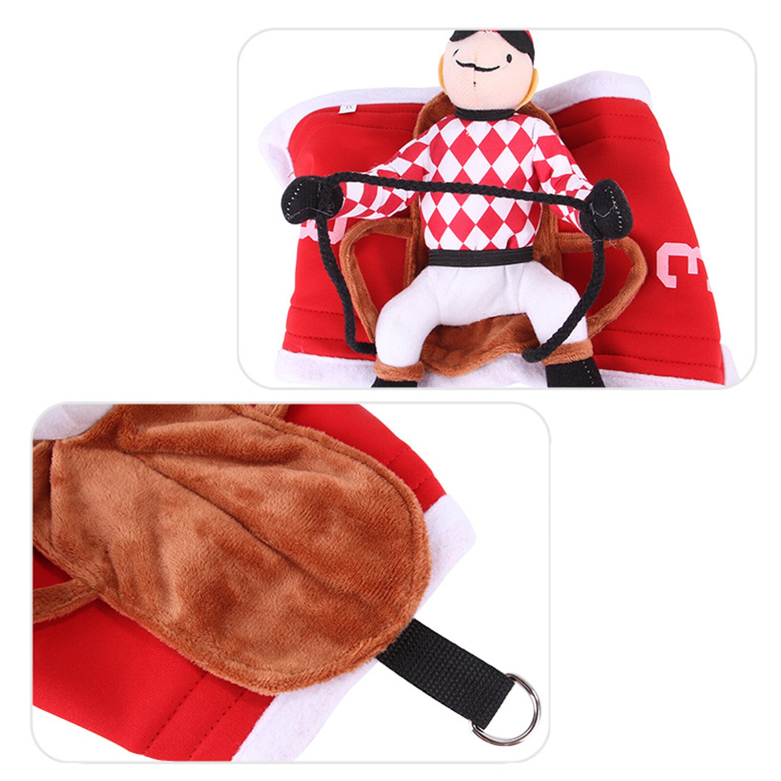 Valp tecknad docka hundar kläder ridning cosplay kostym husdjur leveranser
