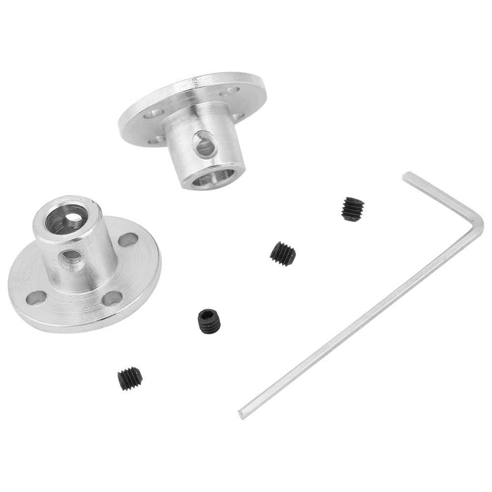 Acoplador de guía de Motor M3, acoplamiento de brida rígida, Conector de eje de mandíbula de Motor, ID 6mm OD 10mm, 2 uds.