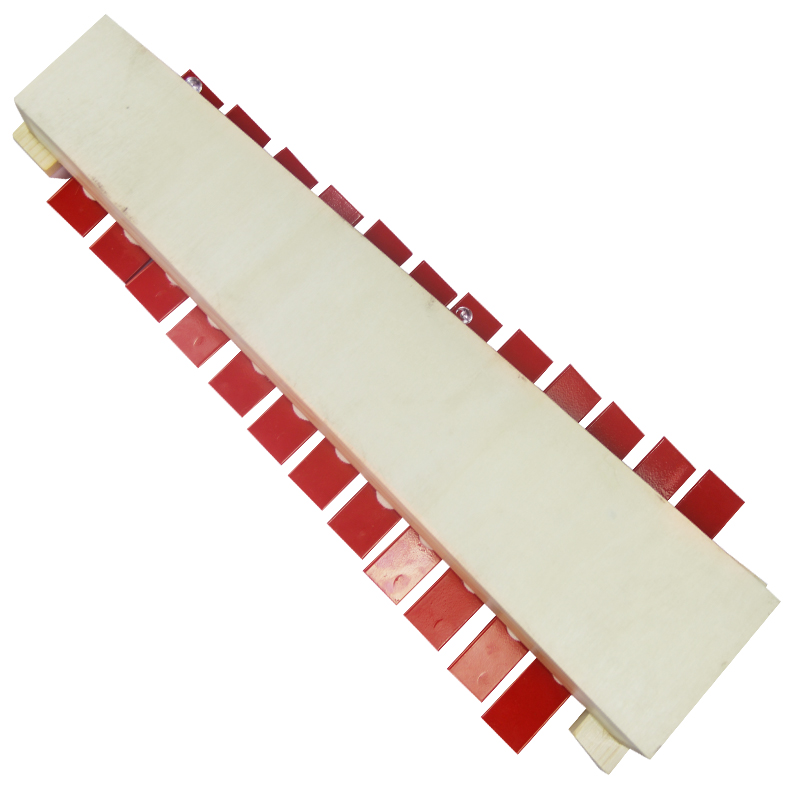 12 Note Glockenspiel Xylofoon Educatief Muziekinstrument Percussie Rode Aluminium + Grenen Xylofoon