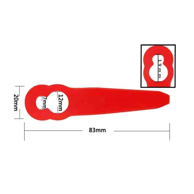 Garden Mower Blades Grass Trimmer Cutting Blade Plastic Lawnmower Blade Mower Replacement Blade Gourd Grass Trimmer Blades