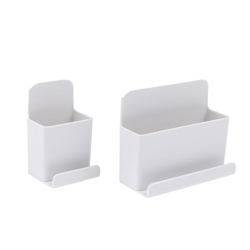 Wall Mounted Organizer Storage Box Remote Control Air Conditioner Storage Case Mobile Phone Plug Holder Stand Container
