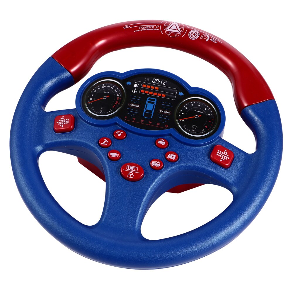 Simulation Steering Wheel Driving Early Kids without Battery