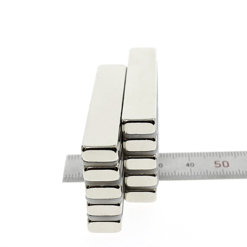 10/20Pc N52 Neodymium Magneet 50*10*5 Sterke Ndfeb Zeldzame Aarde Magneten 50X10X5 Mm Magneten Voor Moto Dikte 5 Mm Strip Dunne Magneet