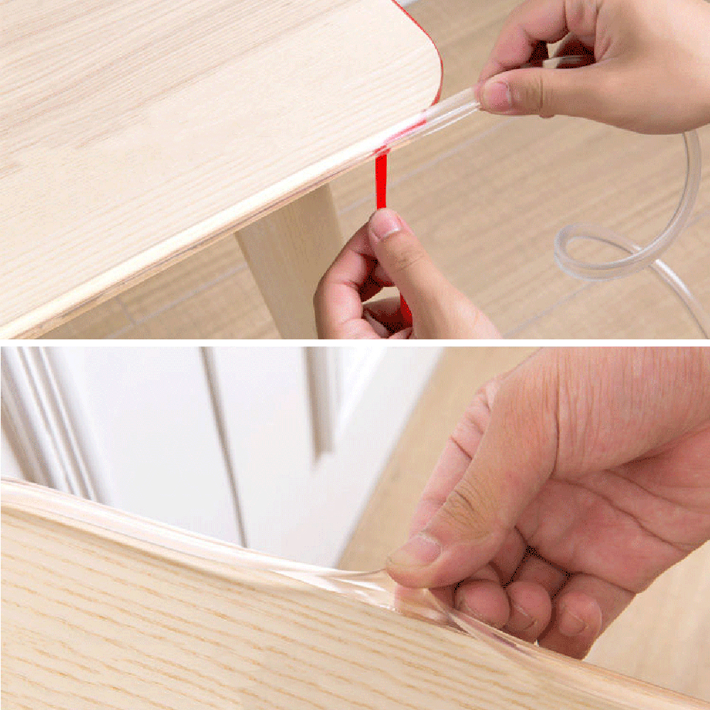 1m/2m Baby Safety Table Desk Transparent Edge Guard Strip Corner Protector Kids Collision Proof Cushion Foam Bumper