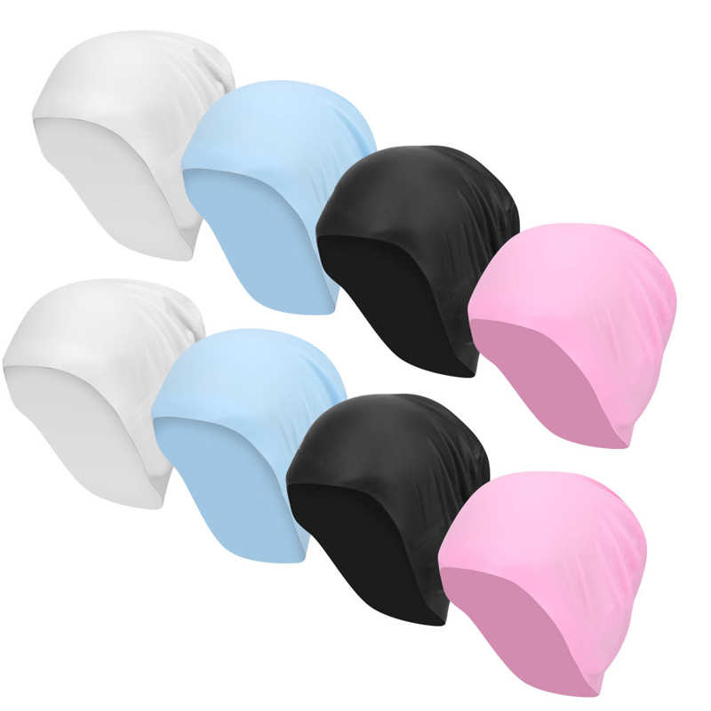 2pcs Unisex Swimming Hat Adult Swimming Cap Silicon Swimming Pool Cap Swim Pool Hat Waterproof Swim Hat Diving