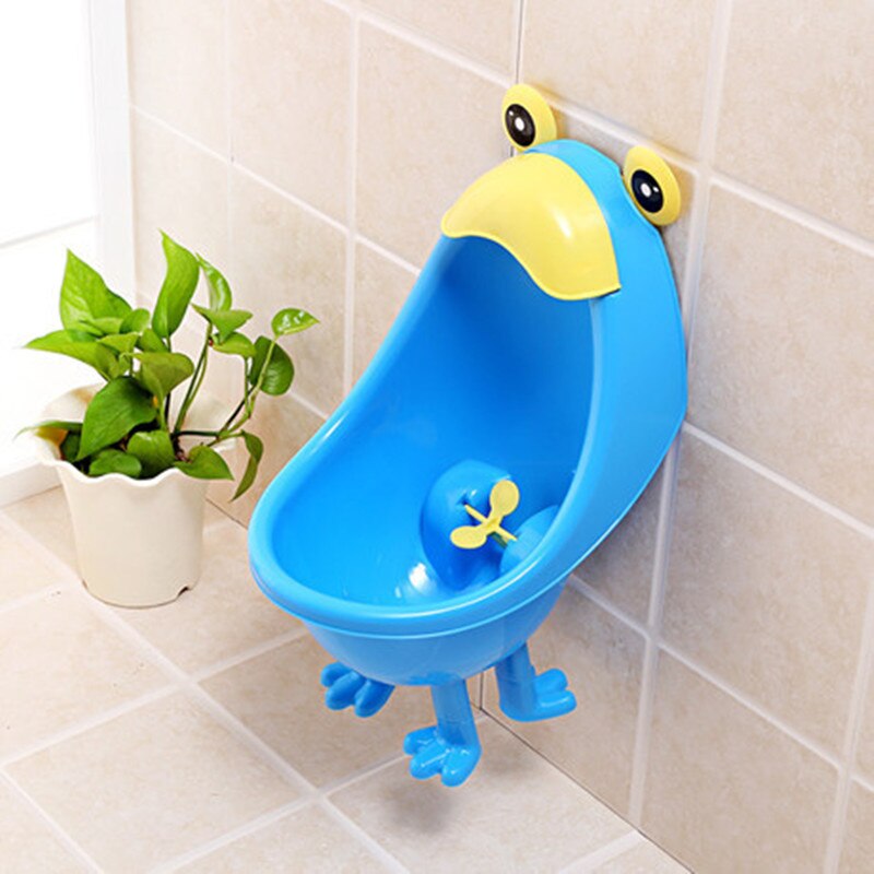 Baby potträning pojkar stående potta toalett tränare groda väggmonterade urinaler toalett barn stå vertikal urinal kissa potta