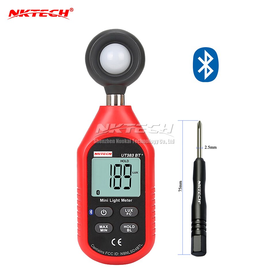 NKTECH UT333BT + Bluetooth Mini LCD Numérique Air Température Hygromètre Thermomètre Hygromètre Jauge Testeur UT333 Mise À Niveau: UT383BT PLUS