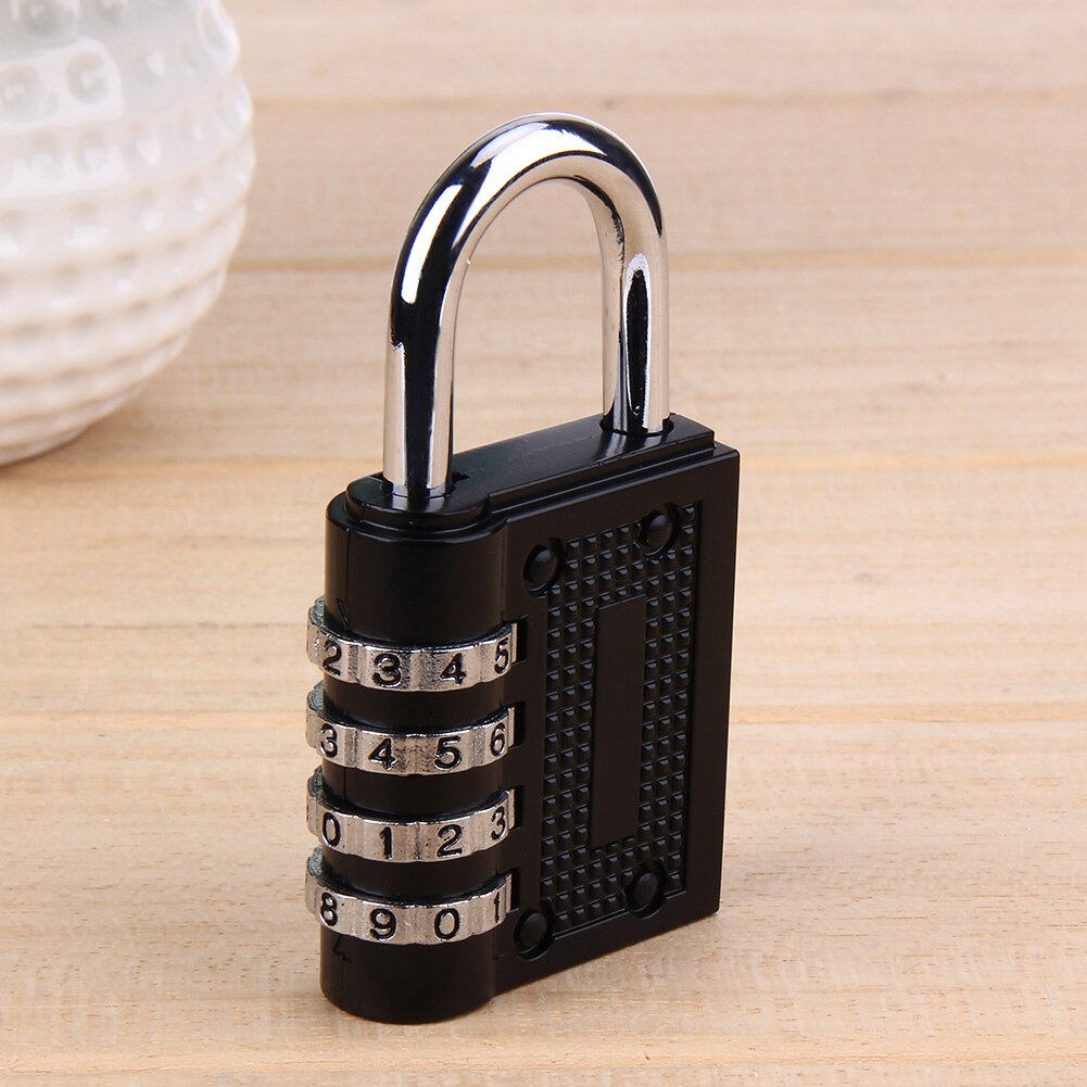 4 Dial Digit Wachtwoord Lock Combinatie Koffer Bagage Lock Metalen Code Hangslot Zinklegering Kast Kast Locker