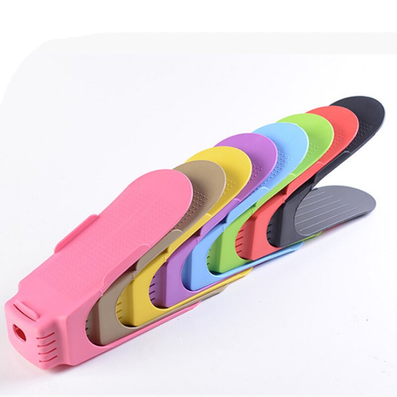 Shop Display Shoe Racks Double Cleaning Housekeeping Space-Saving Plastic Rack Storage Shelf Store Shoe Stand Shoemaker zapatero