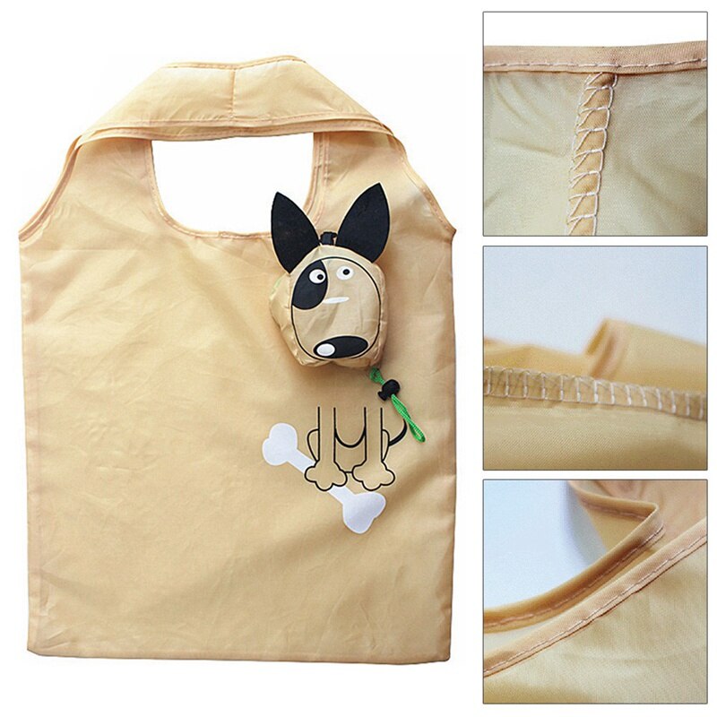 Neue Tiere Nette Hund Einkaufstaschen Nützliche Nylon Falten Tote Eco wiederverwendbar Einkaufstaschen