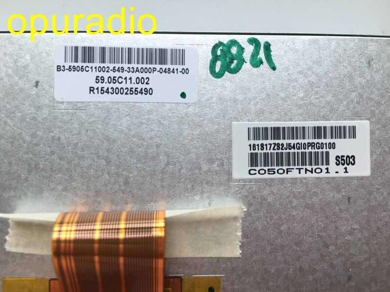 Free DHL/EMS original AUO 5inch TFT LCD display C050FTN01.1 C050FTN01 screen panel for Nis san car audio LCD monitor
