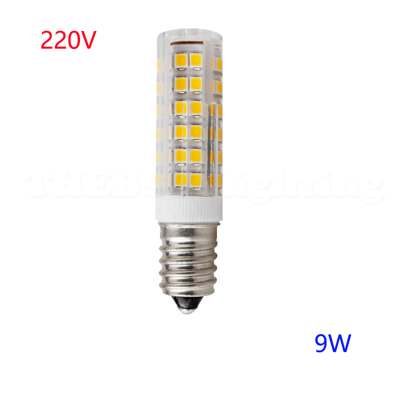 Lâmpada de milho LED para lâmpada de halogéneo, lâmpada de milho LED, SMD2835, ângulo de feixe 360, substituir holofotes, E14, 5W, 7W, 9W, 12W, AC, 220V: Branco quente / Branco quente